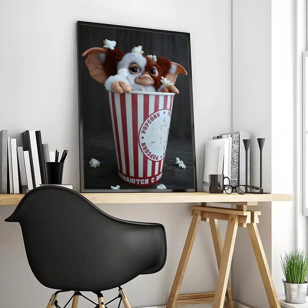 🎞️ Poster Vintage Style Créatures Fantaisie – Art Mural Rétro & Décoration Originale