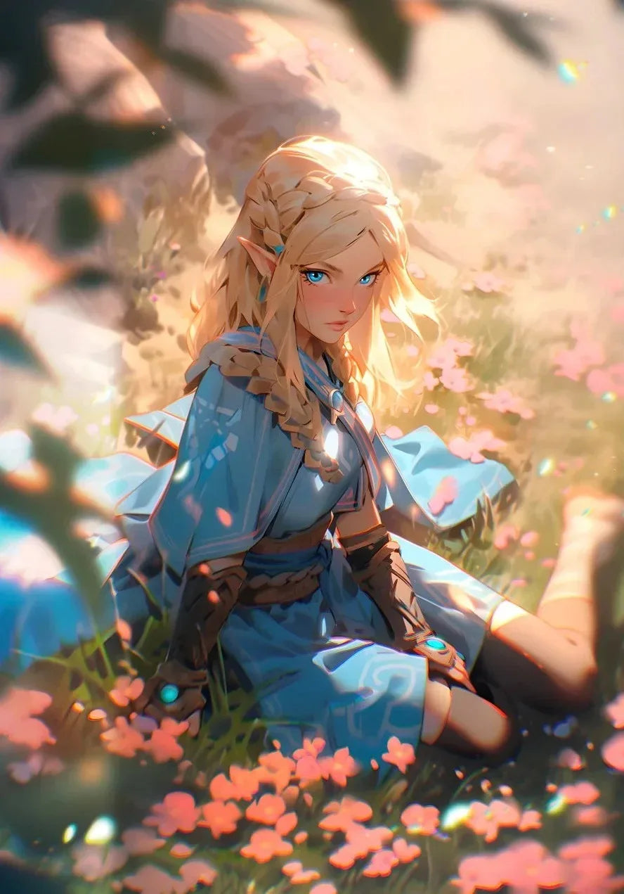 🗡️ Poster Jeu Vidéo Fantaisie – Art Mural Aventure Épique & Décoration Moderne