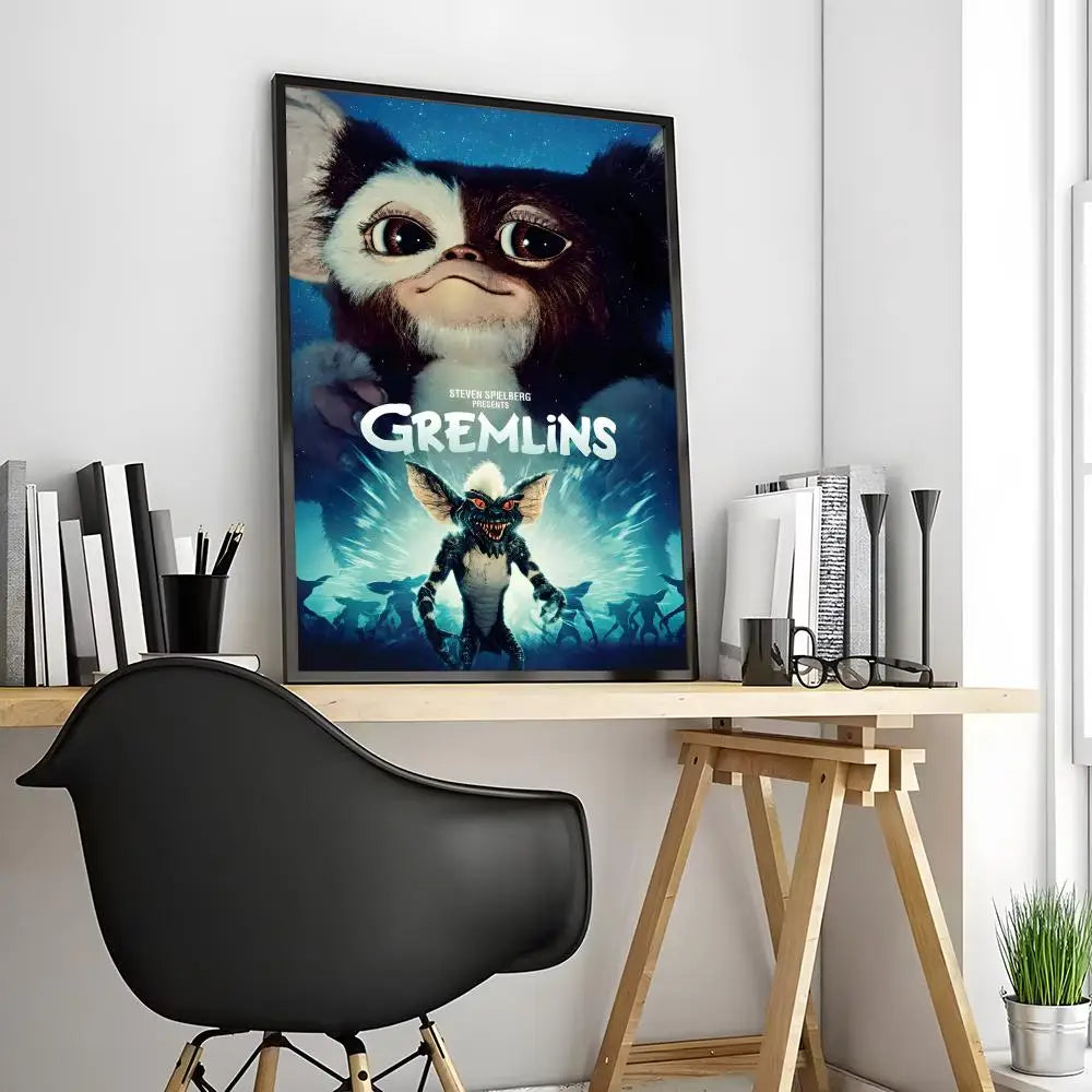 🎞️ Poster Vintage Style Créatures Fantaisie – Art Mural Rétro & Décoration Originale