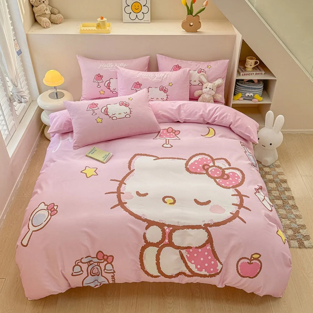 Housse de Couette Chaton Kawaii : Un Monde de Douceur en Rose