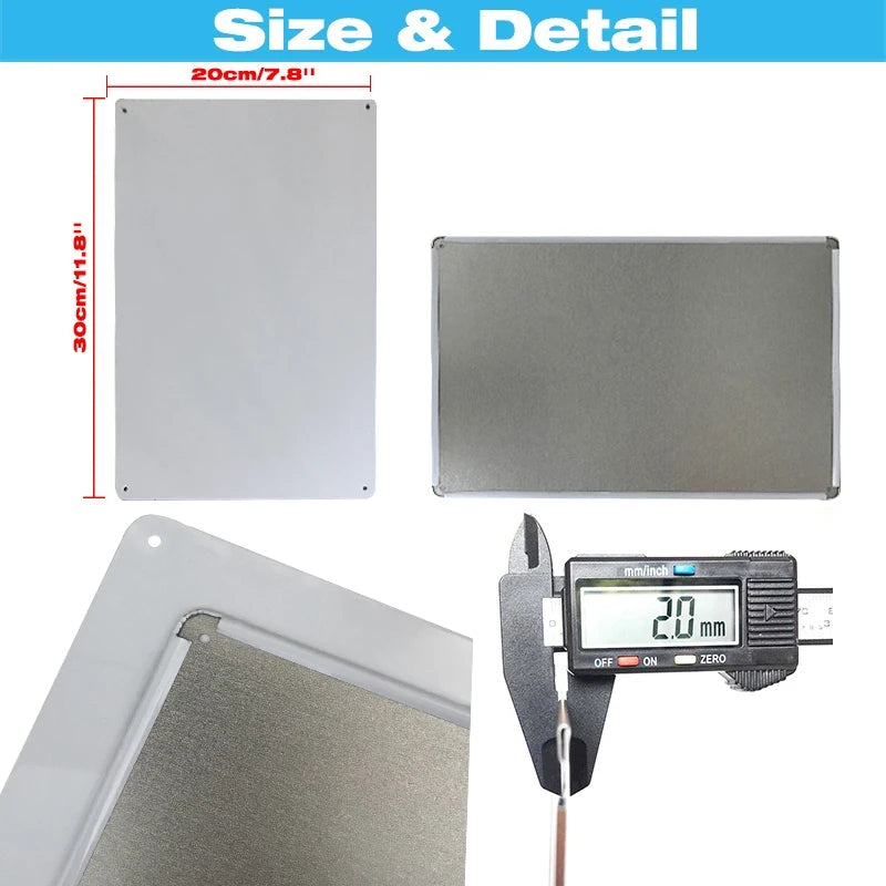 🌊 Plaque Métal Vintage Plage & Ville Côtière – Décoration Murale Rétro Estivale