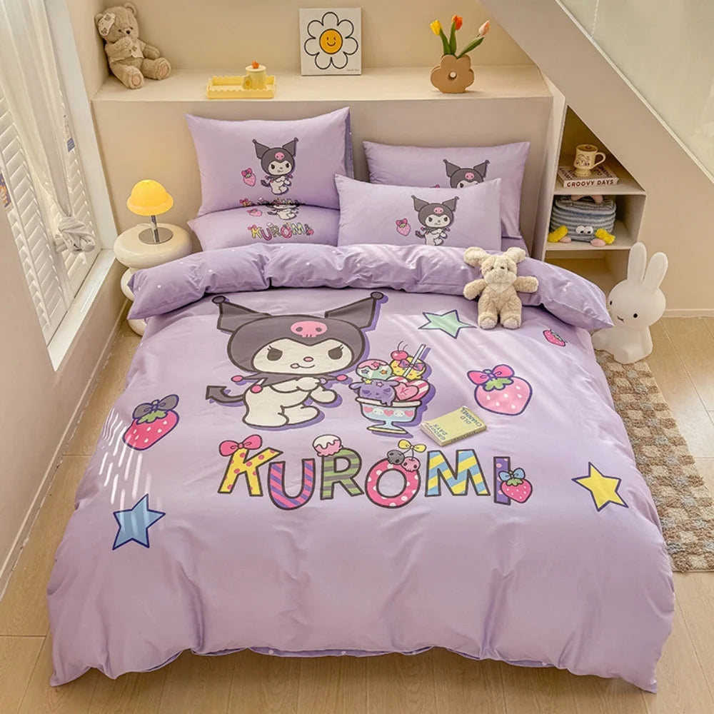 Housse de Couette Amis Kawaii : Douceur et Style Harajuku