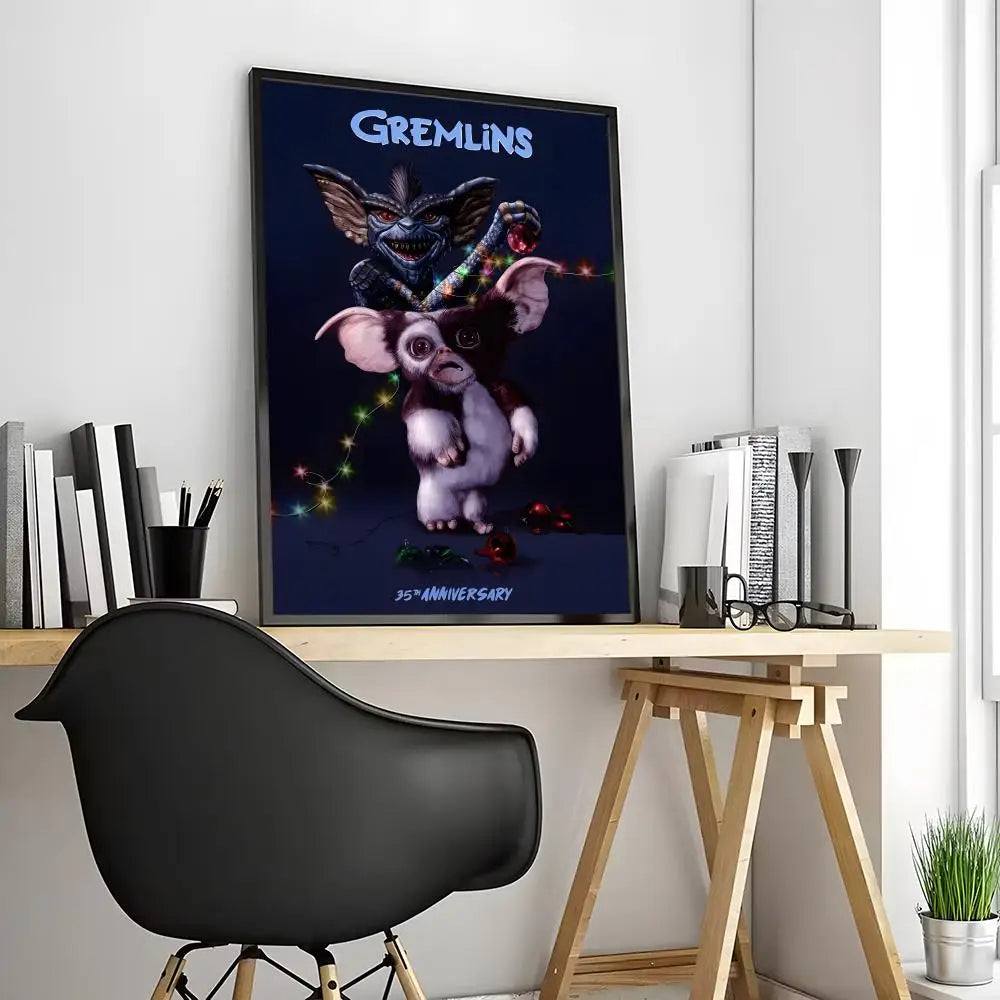 🎞️ Poster Vintage Style Créatures Fantaisie – Art Mural Rétro & Décoration Originale