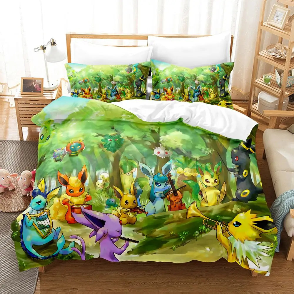 Housse de Couette avec Taie d'Oreiller : L'Aventure des Dresseurs