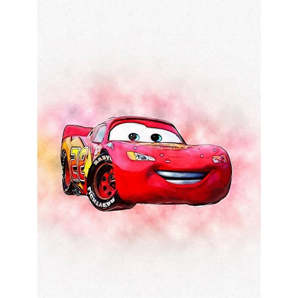 🚗 Poster Toile Style Dessin Animé Voitures – Décoration Murale Enfant Moderne & Colorée