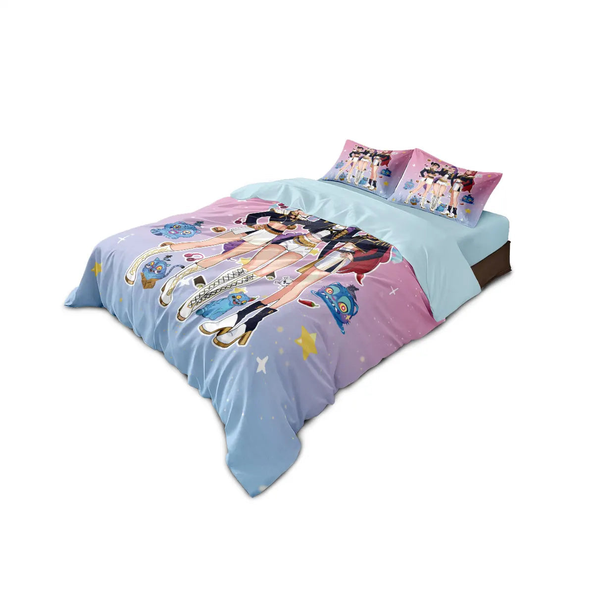 Housse de Couette Guerriers du Souffle : L'Énergie K-Pop & Anime