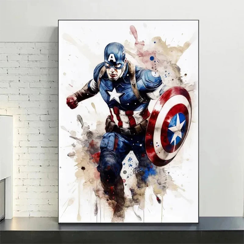 🦸‍♂️ Poster Toile Style Super-Héros – Art Mural Action & Décoration Moderne
