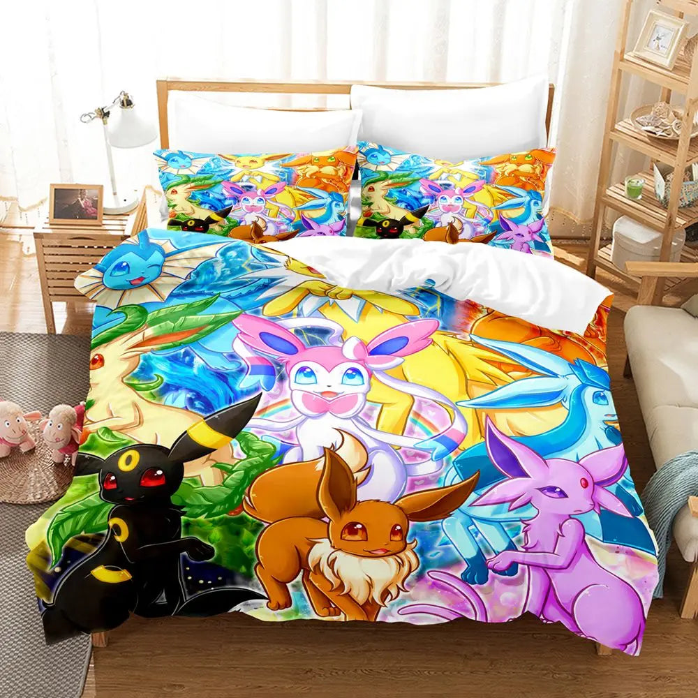 Housse de Couette avec Taie d'Oreiller : L'Aventure des Dresseurs