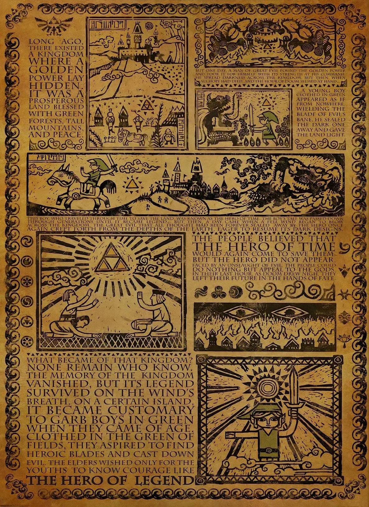 🗡️ Poster Jeu Vidéo Fantaisie – Art Mural Aventure Épique & Décoration Moderne