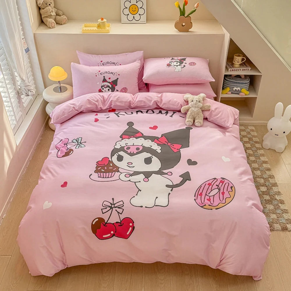 Housse de Couette Amis Kawaii : Douceur et Style Harajuku