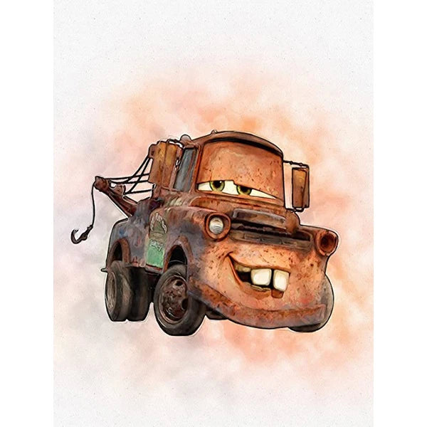 🚗 Poster Toile Style Dessin Animé Voitures – Décoration Murale Enfant Moderne & Colorée