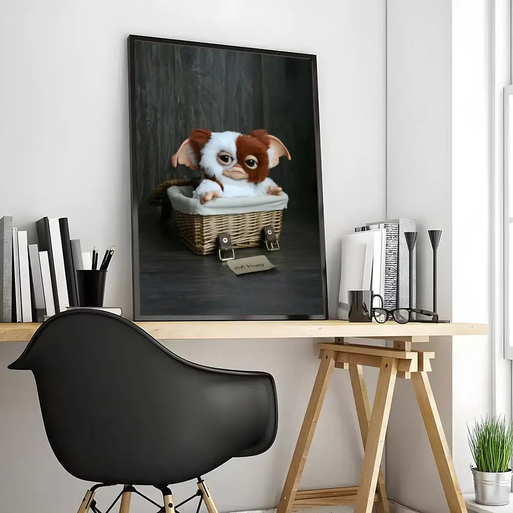 🎞️ Poster Vintage Style Créatures Fantaisie – Art Mural Rétro & Décoration Originale