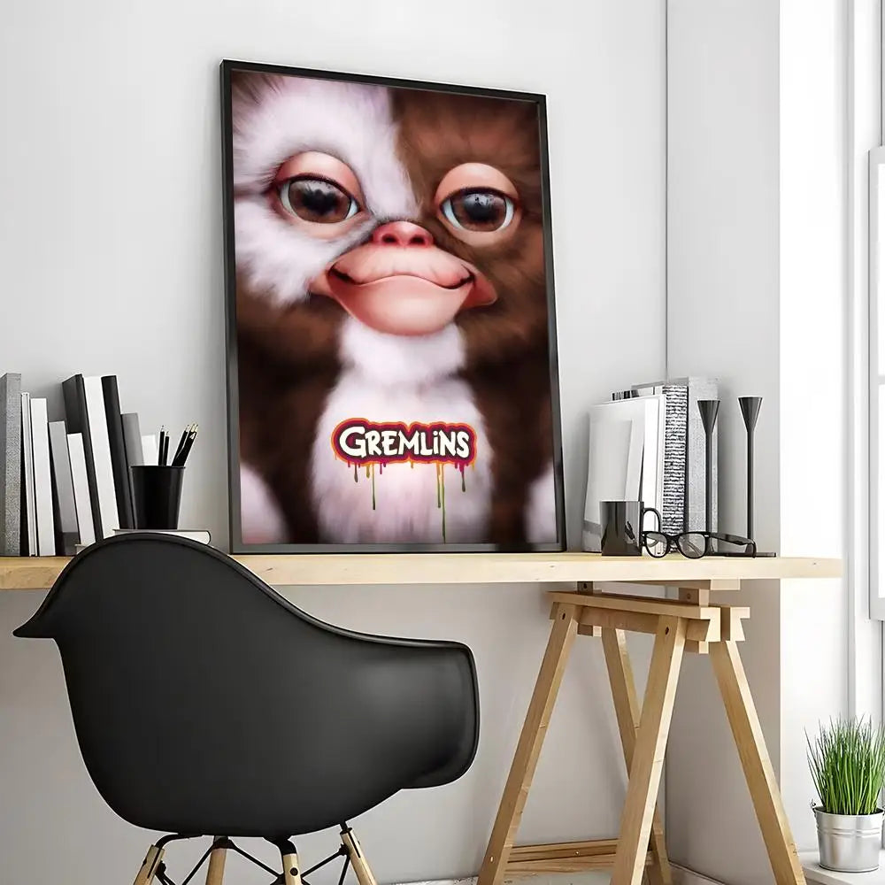 🎞️ Poster Vintage Style Créatures Fantaisie – Art Mural Rétro & Décoration Originale