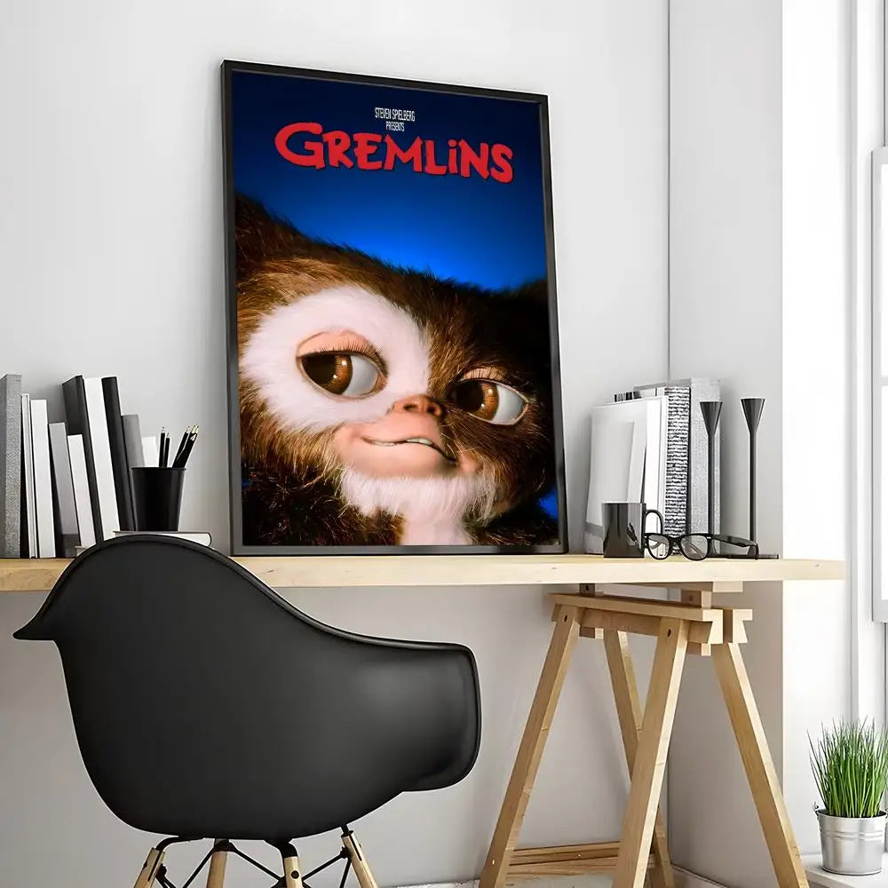 🎞️ Poster Vintage Style Créatures Fantaisie – Art Mural Rétro & Décoration Originale