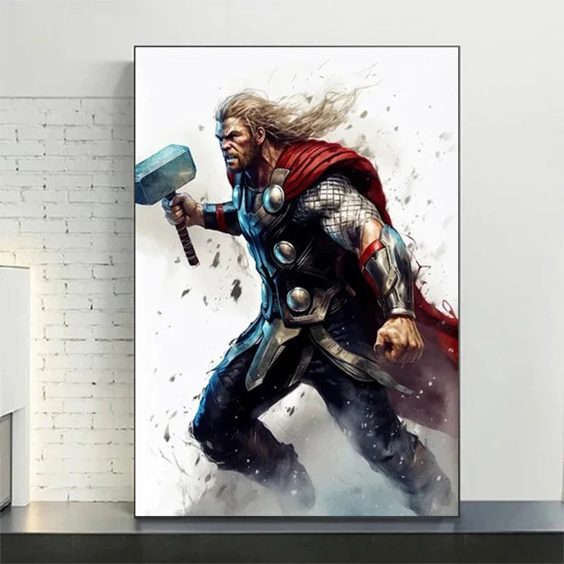 🦸‍♂️ Poster Toile Style Super-Héros – Art Mural Action & Décoration Moderne