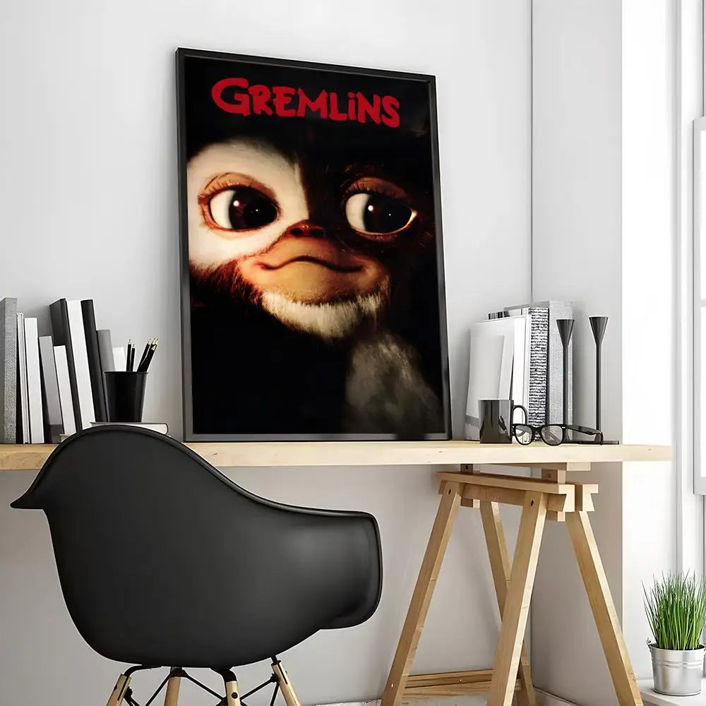 🎞️ Poster Vintage Style Créatures Fantaisie – Art Mural Rétro & Décoration Originale