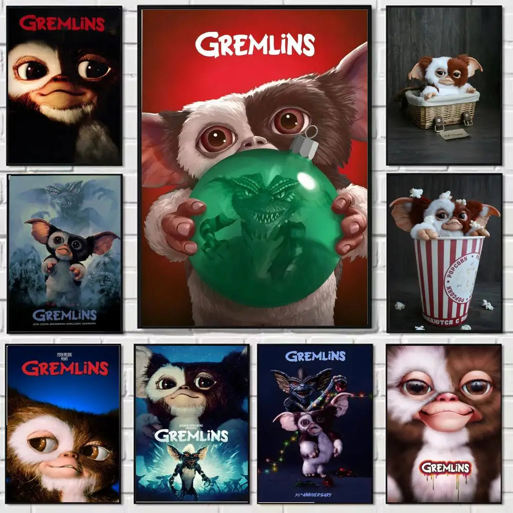 🎞️ Poster Vintage Style Créatures Fantaisie – Art Mural Rétro & Décoration Originale