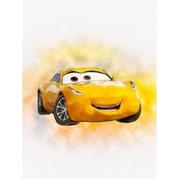 🚗 Poster Toile Style Dessin Animé Voitures – Décoration Murale Enfant Moderne & Colorée