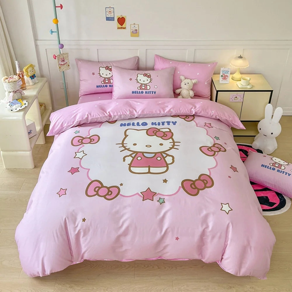 Housse de Couette Chaton Kawaii : Un Monde de Douceur en Rose