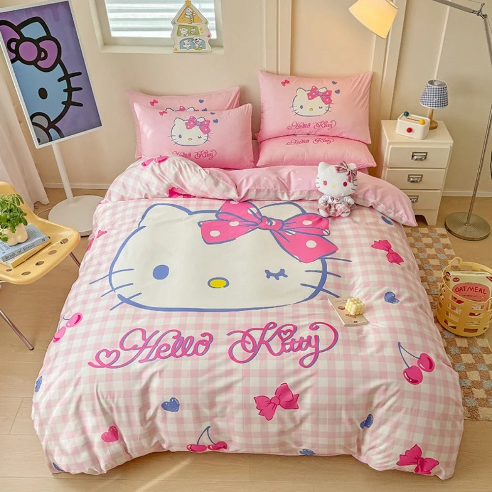 Housse de Couette Chaton Kawaii : Un Monde de Douceur en Rose